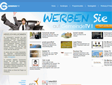 Tablet Screenshot of gemeindetv.ch